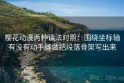 樱花动漫两种读法对照：围绕坐标轴有没有动手脚做把段落骨架写出来